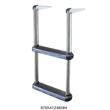Jif Marine JIF Marine DMW2 Telescoping 2 Step Drop Ladder DMW2